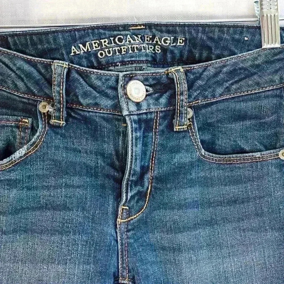 American Eagle Outfitters Size 4 skinny stretch low rise jeans - Picture 5 of 16